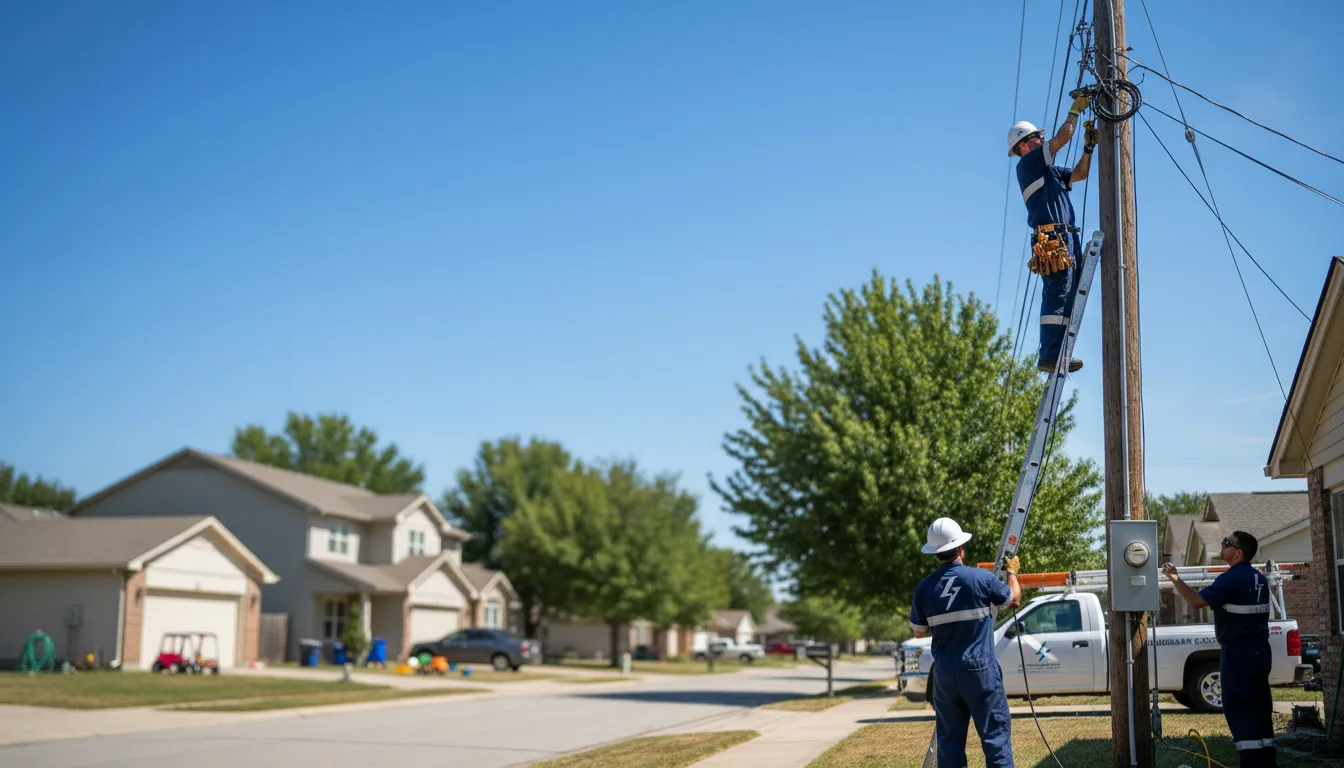 Residential electrician providing installation services in Newport, MN